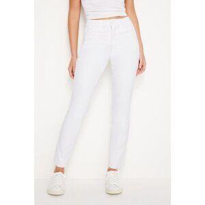 Good American Womens White Good Legs High Rise Skinny Jeans Size 12/31